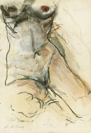 Original Fine Art Nude Drawings by Ute Rathmann