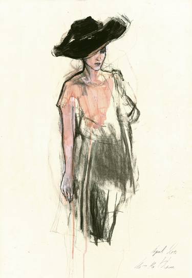 Print of Fine Art Women Drawings by Ute Rathmann