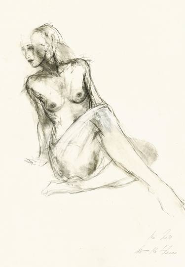 Print of Fine Art Nude Drawings by Ute Rathmann