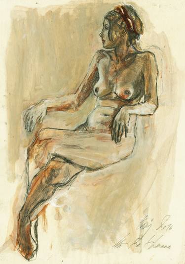 Original Nude Drawings by Ute Rathmann