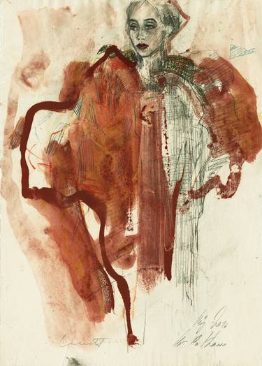 Print of Fine Art Women Drawings by Ute Rathmann