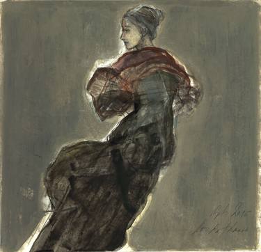 Print of Women Drawings by Ute Rathmann