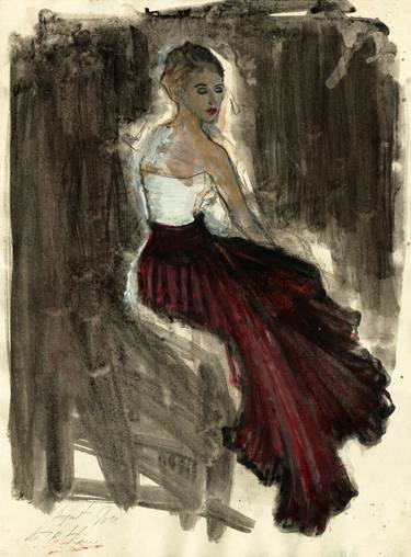 Original Women Drawings by Ute Rathmann