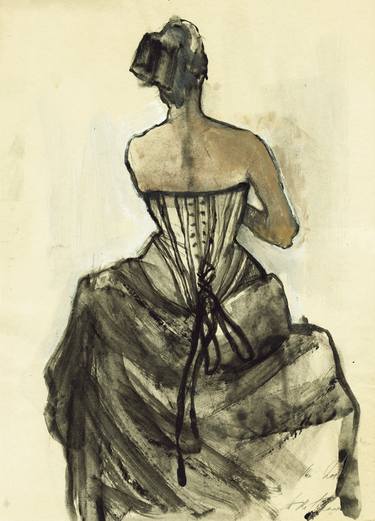 Print of Fine Art Women Drawings by Ute Rathmann