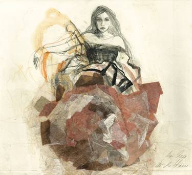 Original Figurative Women Drawings by Ute Rathmann