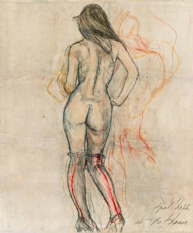 Original Fine Art Nude Drawings by Ute Rathmann