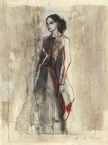 Original Figurative Fashion Drawings by Ute Rathmann