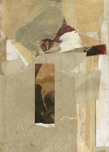 Original Fine Art Abstract Collage by Ute Rathmann