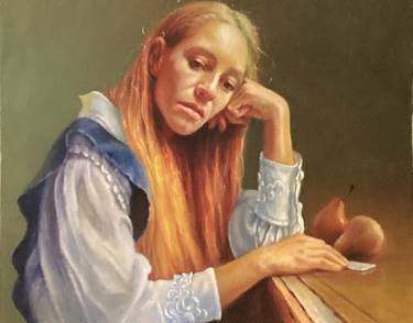 Original Realism Women Paintings by Dan Petrov