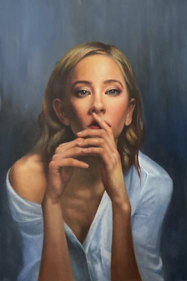 Original Realism Women Paintings by Dan Petrov