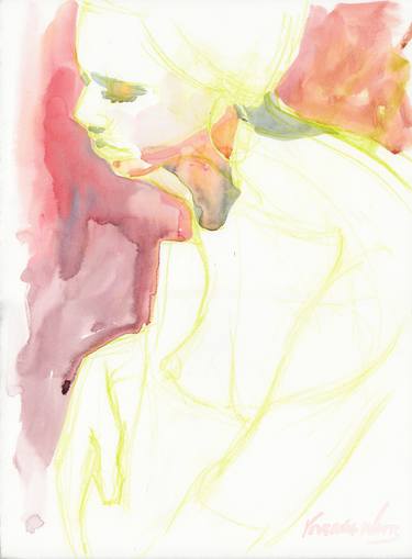 White Lies - Watercolor Female Nude thumb