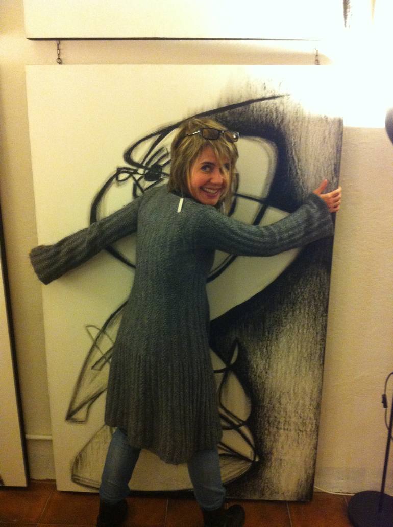 Original Abstract Expressionism Fantasy Painting by Alessandra Zini