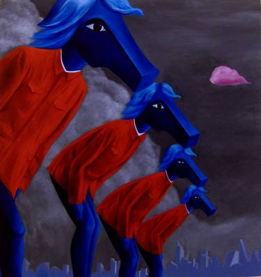 Print of Modern Horse Paintings by Li Zhien