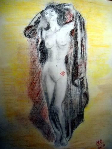 Print of Nude Drawings by Maria Del Carmen Alvarez