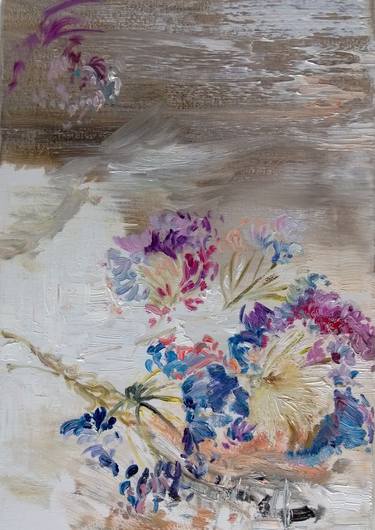 Original Abstract Expressionism Floral Paintings by Regina Siira