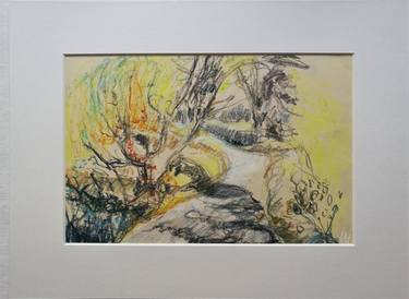 Print of Abstract Expressionism Landscape Drawings by Regina Siira