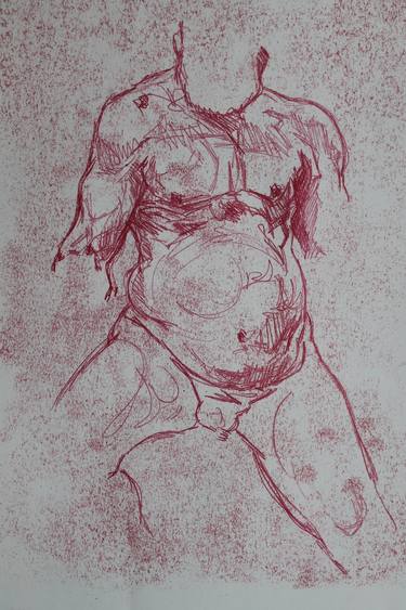 Print of Nude Printmaking by Lawrence Douglas Davis