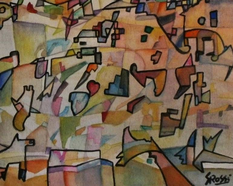 Original Folk Fantasy Painting by Sandra Viviana Rossi