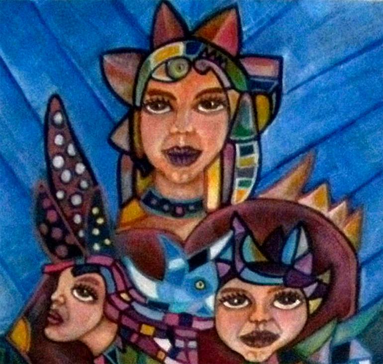 Original Realism Fantasy Painting by Sandra Viviana Rossi