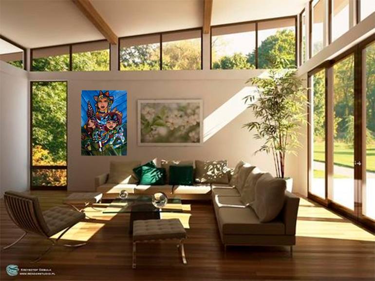 Original Realism Fantasy Painting by Sandra Viviana Rossi