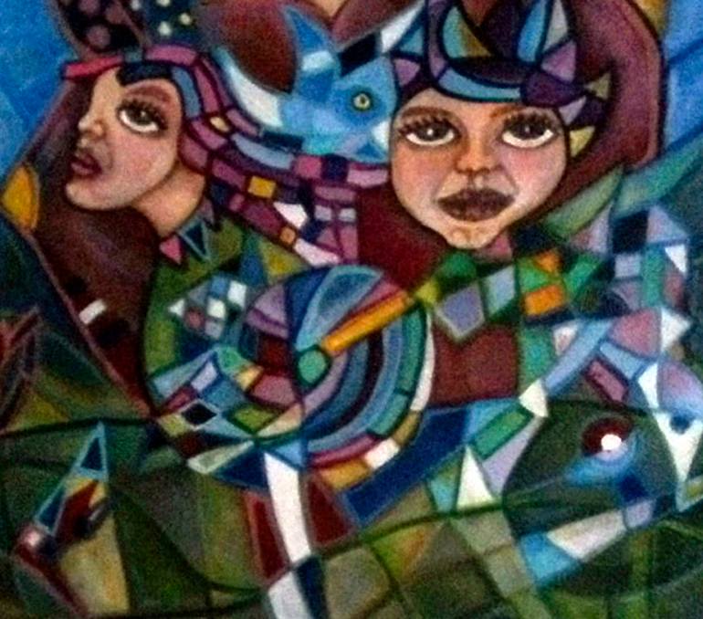 Original Realism Fantasy Painting by Sandra Viviana Rossi