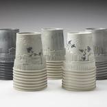 Kohler cup, 16x10x10 cm each by Liat Livni