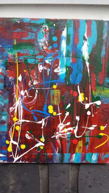 Original Abstract Expressionism Abstract Painting by Michael Regalado