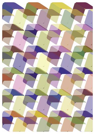 Original Abstract Geometric Printmaking by Katia Iosca