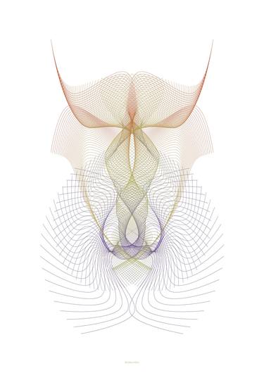 Original Abstract Geometric Printmaking by Katia IOSCA