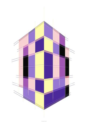 Original Art Deco Geometric Printmaking by Katia Iosca