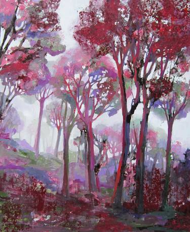 Original Impressionism Tree Paintings by Carmen Montero