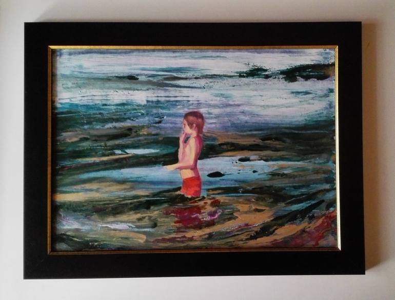 Original Figurative Seascape Painting by Carmen Montero