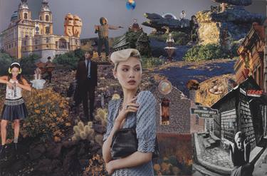 Original Surrealism Fantasy Collage by Preston Jones