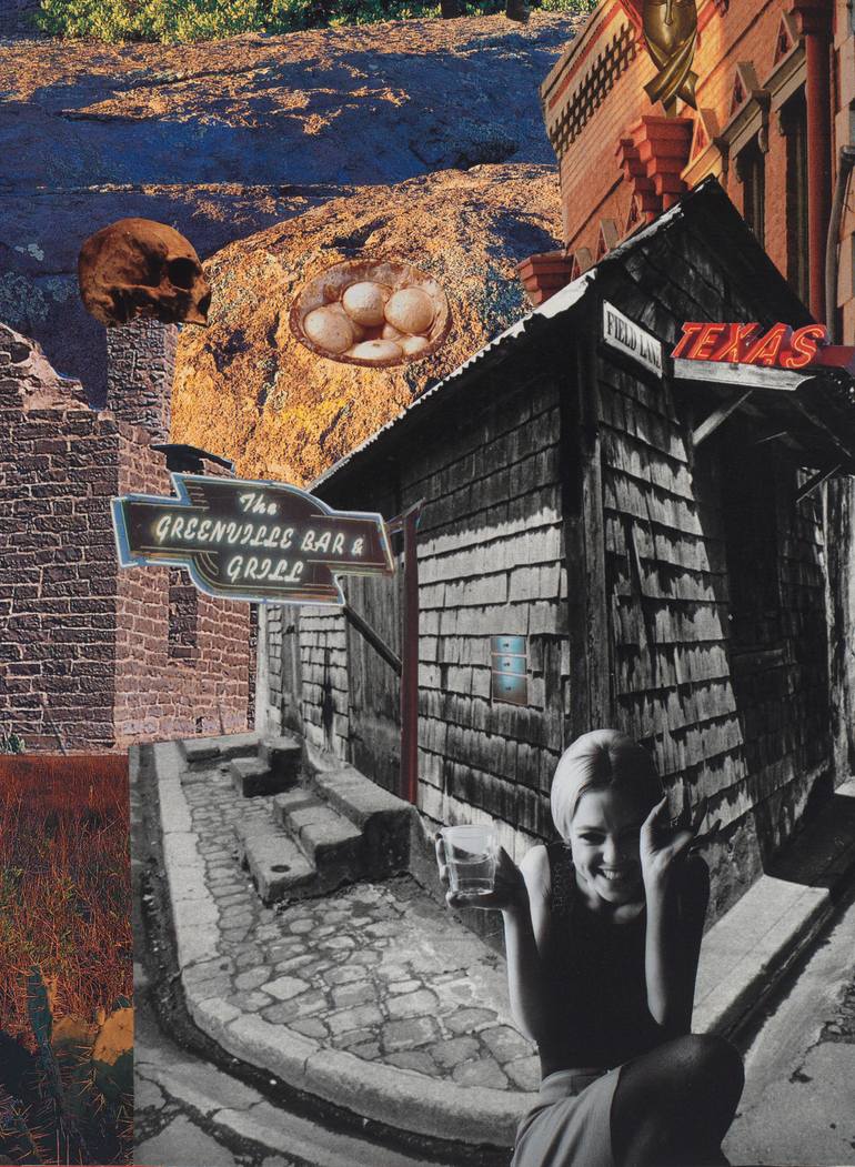 Original Surrealism Fantasy Collage by Preston Jones