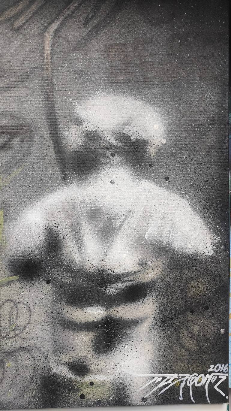 Original Figurative Graffiti Painting by D-Egon Zuodar