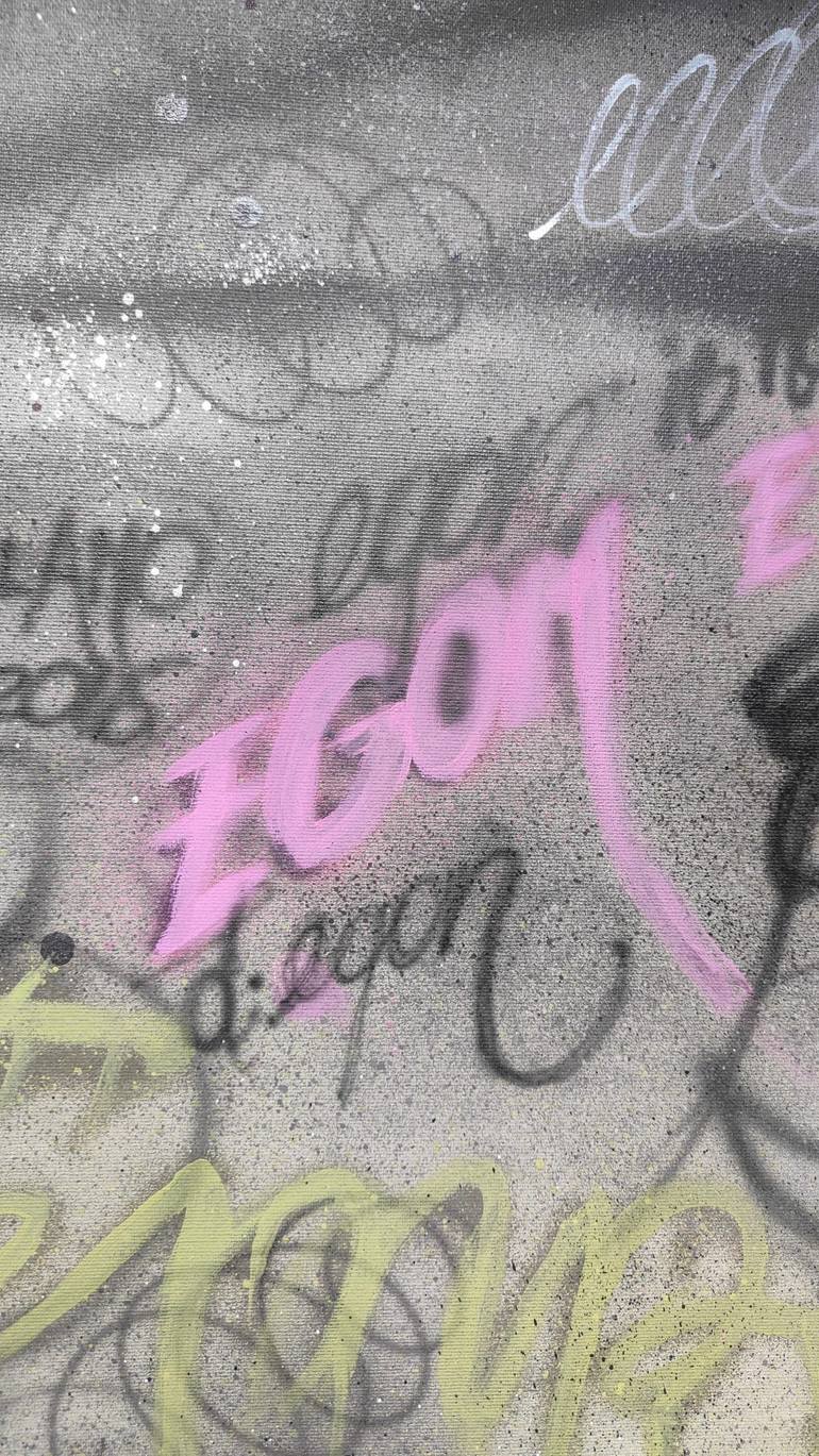 Original Figurative Graffiti Painting by D-Egon Zuodar