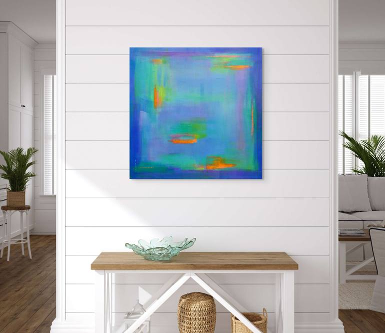 Original Abstract Expressionism Abstract Painting by Katherine Evans