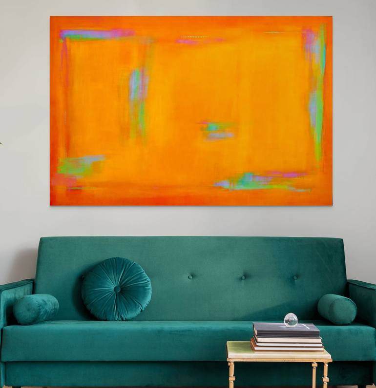 Original Abstract Expressionism Abstract Painting by Katherine Evans