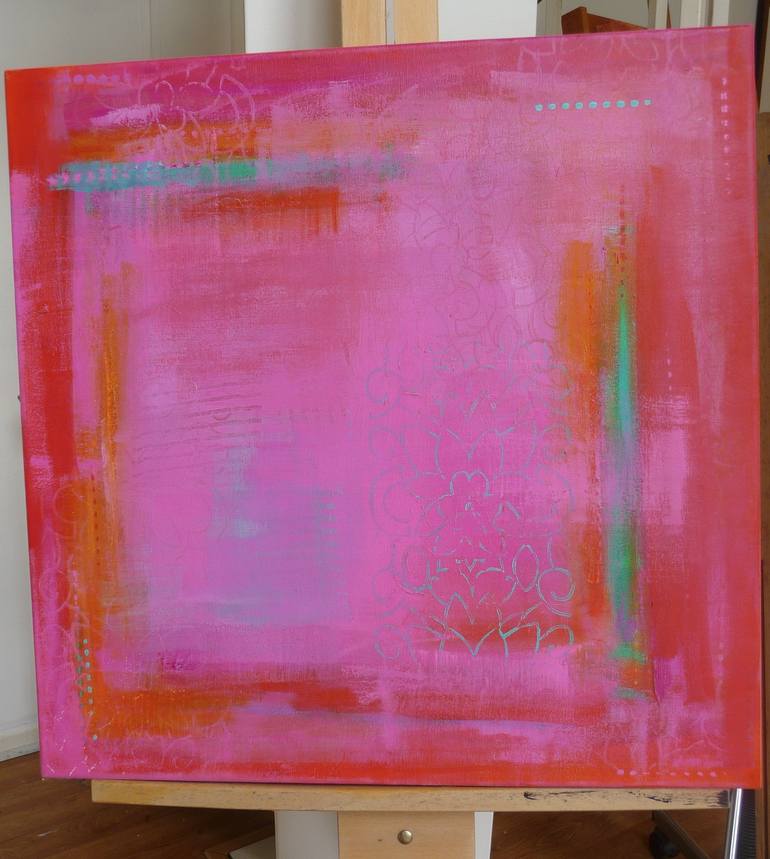 Original Abstract Expressionism Abstract Painting by Katherine Evans