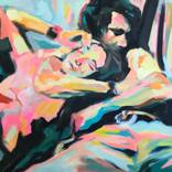 Paar im Zug by Anne Katrin Wille