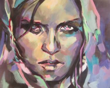 Original Figurative Portrait Paintings by Anne Katrin Wille