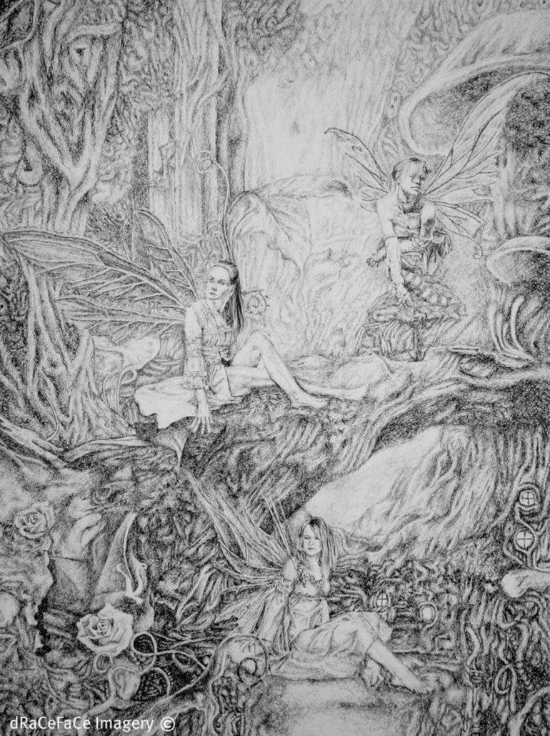 Heaven or Hell Drawing by dRaCeFaCe Imagery | Saatchi Art