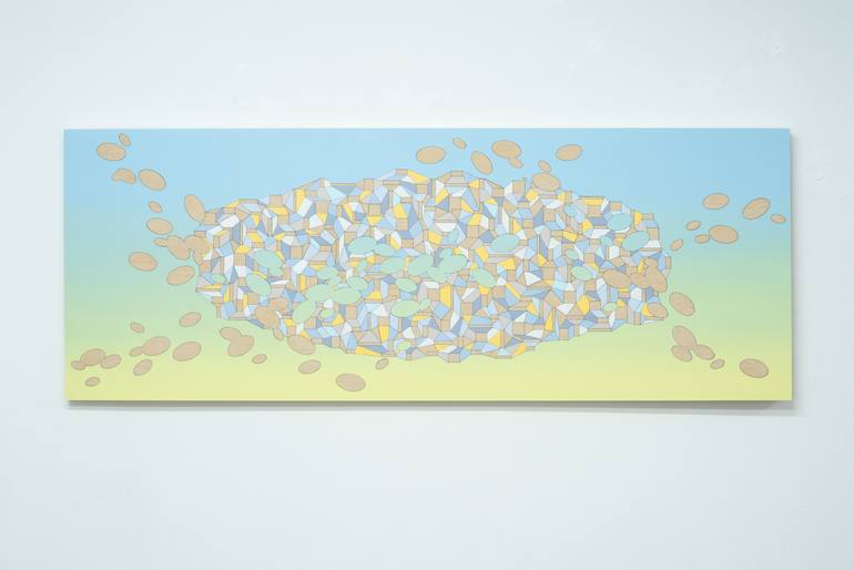 Original Abstract Expressionism Abstract Painting by Yuna Chun