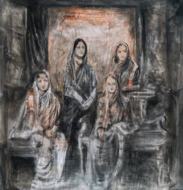 Original Figurative People Painting by Gautam Patole