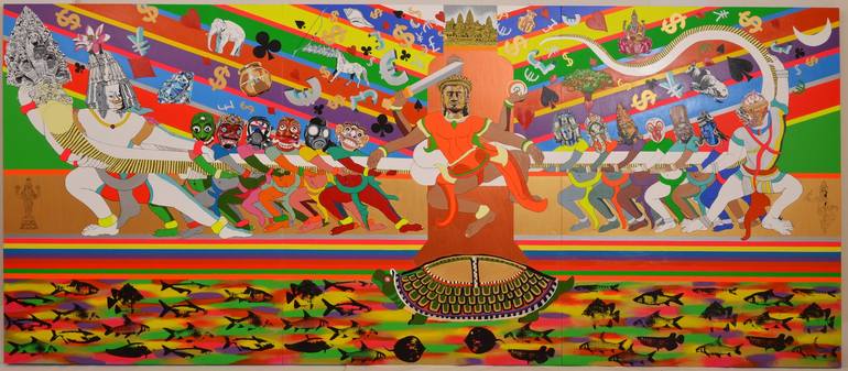 Original World Culture Painting by Kelvin Chap Kok Leong