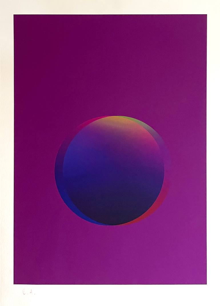 Original Geometric Abstract Printmaking by Miran Kres