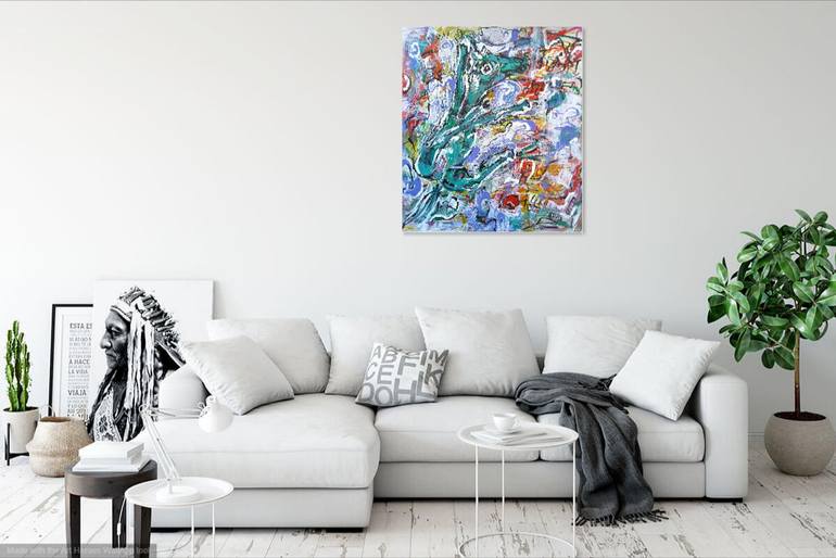 Original Abstract Expressionism Abstract Painting by Anton Rakun