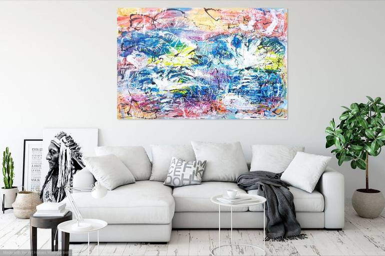 Original Abstract Expressionism Abstract Painting by Anton Rakun