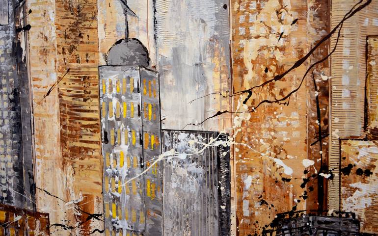 Original Modernism Cities Painting by Natalie Fedrau