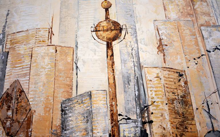 Original Modernism Cities Painting by Natalie Fedrau